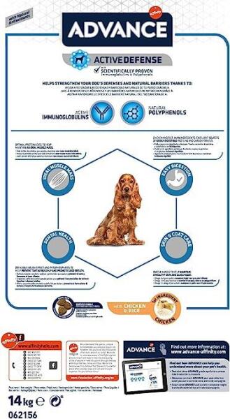 Advance Medium Adult Chicken Tavuklu Orta Irk Yetişkin Köpek Maması 3 KG - 3