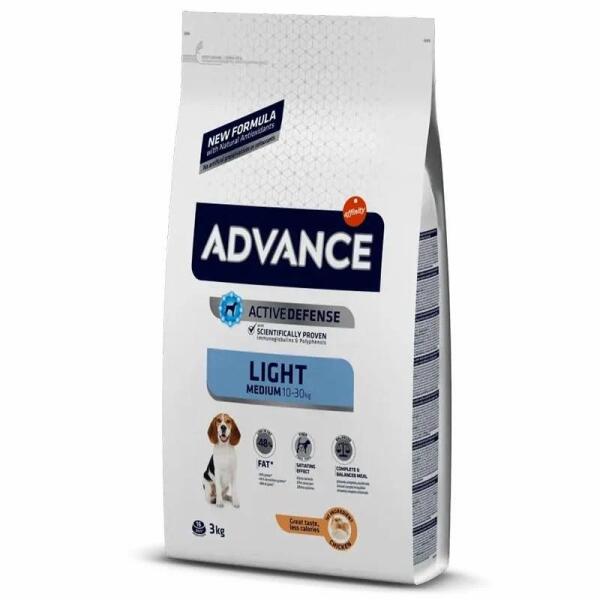 Advance Medium Light Tavuklu Orta Irk Yetişkin Diyet Köpek Maması 3 KG - Advance