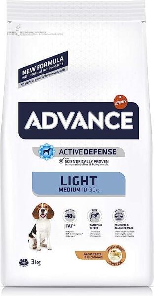 Advance Medium Light Tavuklu Orta Irk Yetişkin Diyet Köpek Maması 3 KG - 4