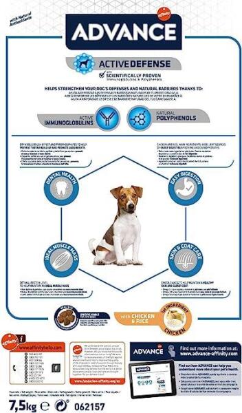 Advance Mini Adult Tavuklu ve Pirinçli Küçük Irk Yetişkin Köpek Maması 3 KG - 4