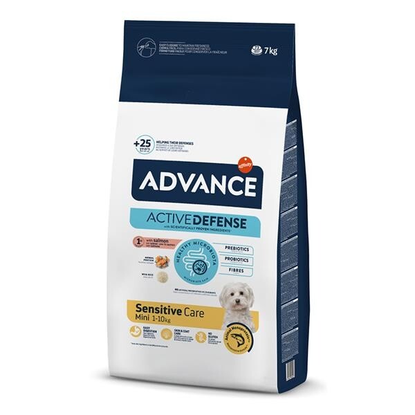 Advance Mini Sensitive Küçük Irk Somonlu Yetişkin Köpek Maması 7Kg - 1