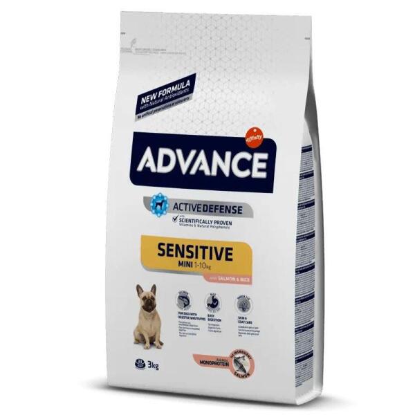 Advance Mini Sensitive Somonlu Küçük Irk Yetişkin Köpek Maması 3 KG - Advance