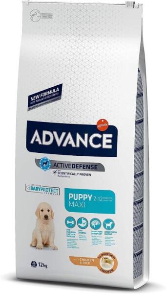 Advance Puppy Protect Maxi Tavuklu Büyük Irk Yavru Köpek Maması 12 KG - Advance