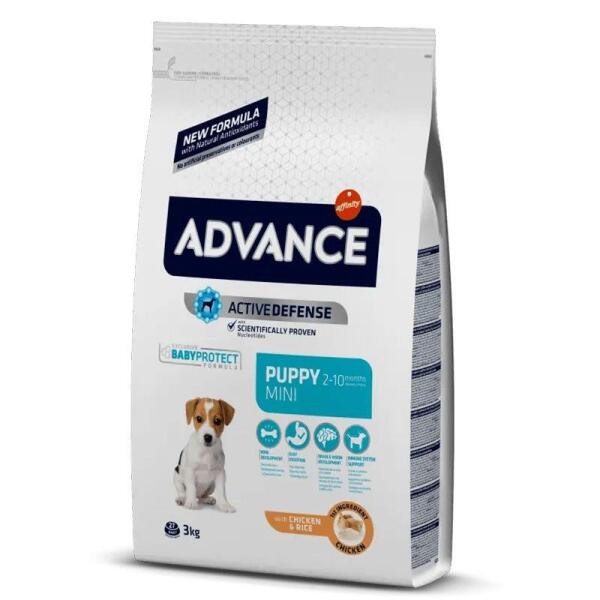 Advance Puppy Tavuklu ve Pirinçli Küçük Irk Yavru Köpek Maması 3 KG - 1