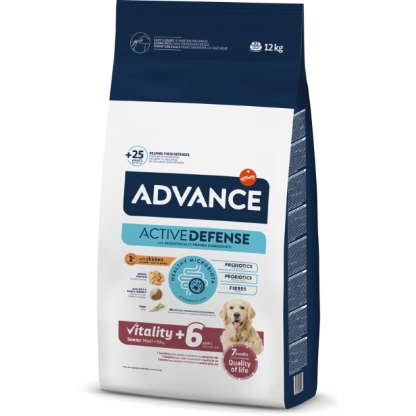 Advance Senior Maxi Tavuklu Büyük Irk Yaşlı Köpek Maması 12 Kg - Advance