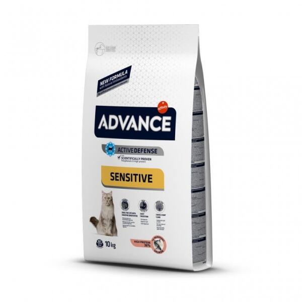 Advance Sensitive Somonlu Yetişkin Kedi Maması 10 KG - Advance