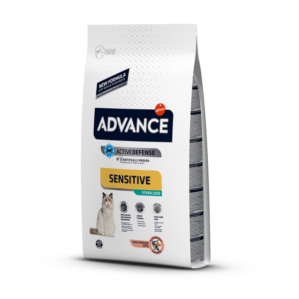 Advance Sensitive Sterilised Somonlu Kısırlaştırılmış Yetişkin Kedi Maması 1.5 KG - Advance