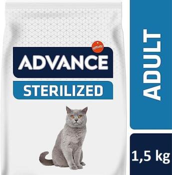 Advance Sterilised Hindi Etli Kısırlaştırılmış Yetişkin Kedi Maması 1.5 KG - 2
