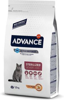 Advance Sterilised Senior +10 Tavuklu Kısırlaştırılmış Yaşlı Kedi Maması 1.5 KG - 1