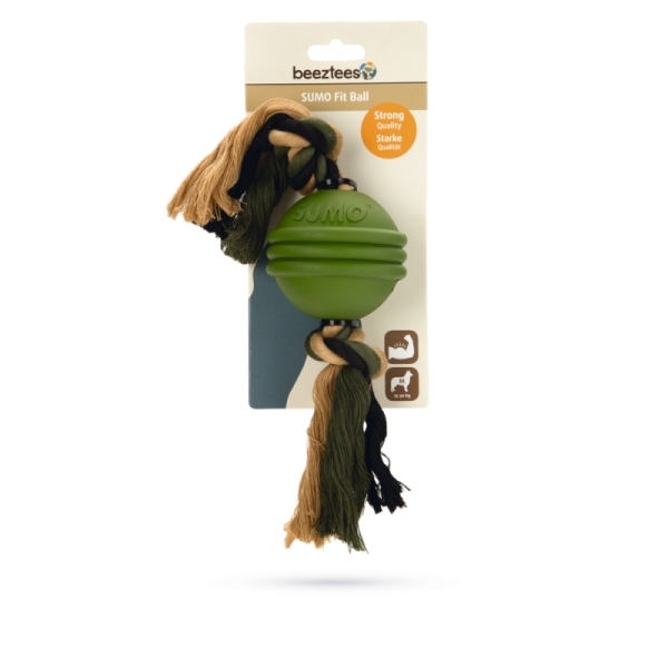 Beeztees İpli Yeşil Top 31,8x7,9x7,9 - Beeztees 