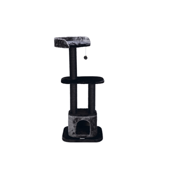 Beeztees Tırmalama Direği Siyah Gri 50x50x120 - 1