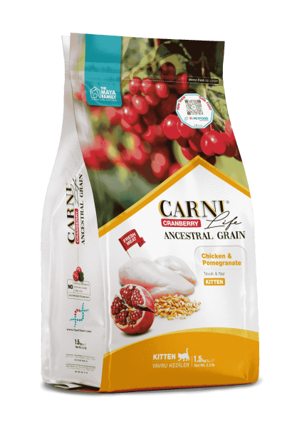 Carni Life Kitten Tavuk Nar Kızılcık Yavru Kuru Kedi Maması 5 kg - CARNİ LİFE