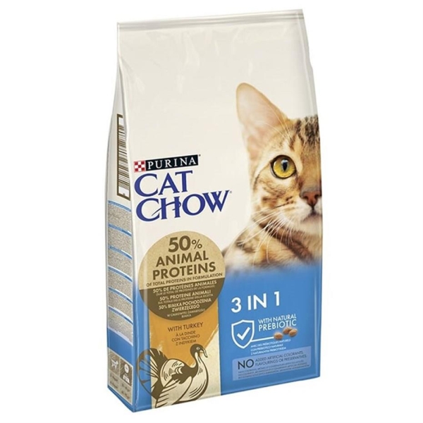 Cat Chow Felina 3in1 Hindili Yetişkin Kedi Maması 15 Kg - 1
