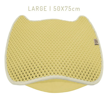 Cattie Taraklı Model Kum Toplayıcı Fonksiyonel Kedi Paspası Beige - Kedi Model L Boy 50X75CM - 1