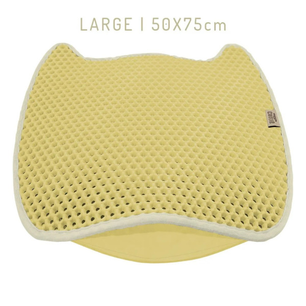 Cattie Taraklı Model Kum Toplayıcı Fonksiyonel Kedi Paspası Beige - Kedi Model L Boy 50X75CM - Cattie