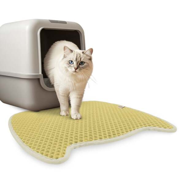 Cattie Taraklı Model Kum Toplayıcı Fonksiyonel Kedi Paspası Beige - Kedi Model L Boy 50X75CM - 3