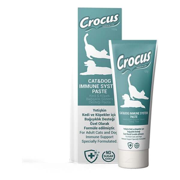 Crocus İmmune System Bağışıklık Destekleyici Kedi ve Köpek Macunu 100 Gr - Crocus
