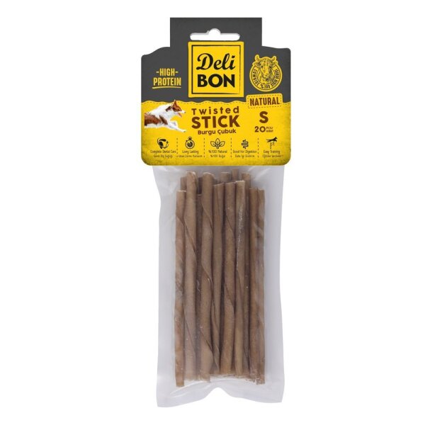 Delibon Deri Burgu Çubuk İnce 20 Li Paket Naturel - Delibon