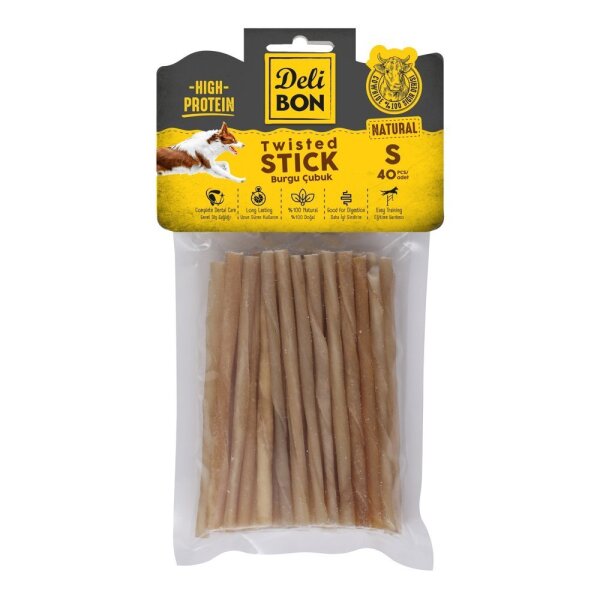 Delibon Deri Burgu Çubuk İnce 40 Lı Paket Naturel - Delibon