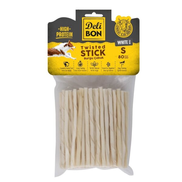 Delibon Deri Burgu Çubuk İnce 80 Li Paket Beyaz - Delibon