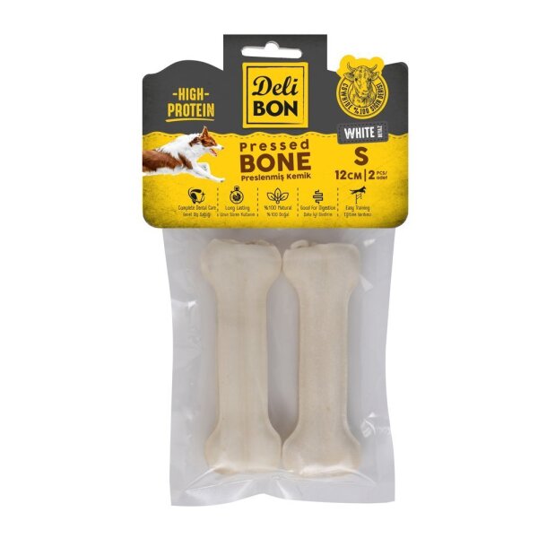 Delibon Deri Kemik 12 Cm S 2 Li Paket Beyaz - Delibon