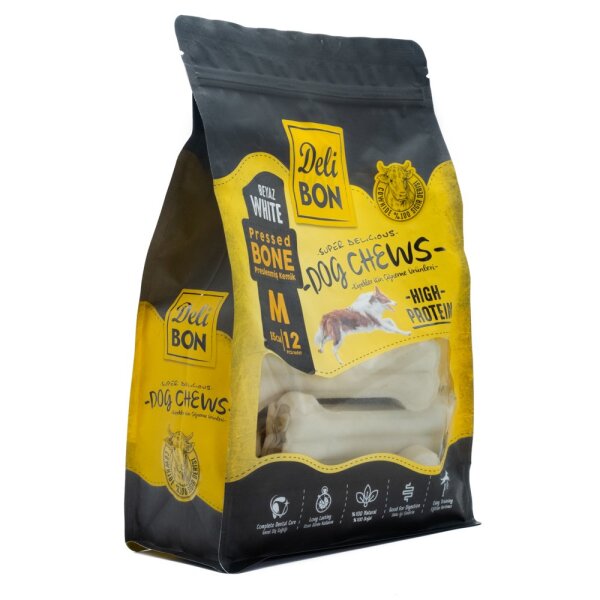 Delibon Deri Kemik 15 Cm M 12 Li Torba Beyaz - Delibon