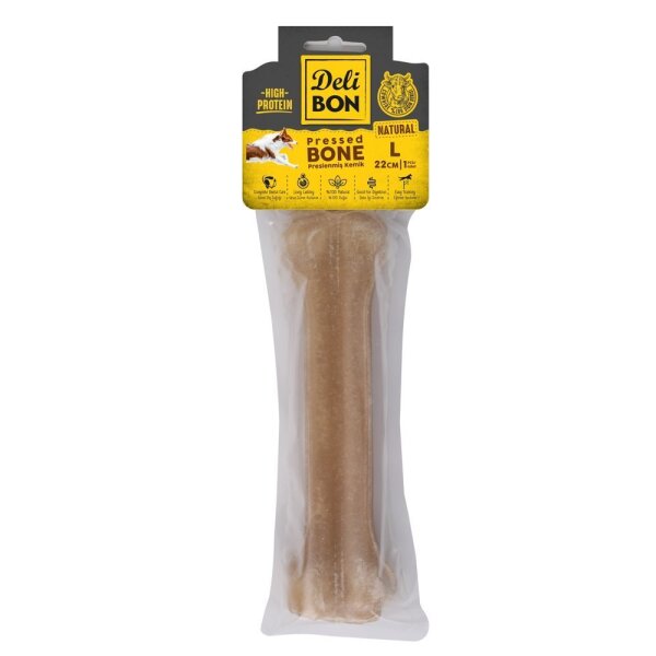 Delibon Deri Kemik 22 Cm M 1 Li Paket Naturel - Delibon