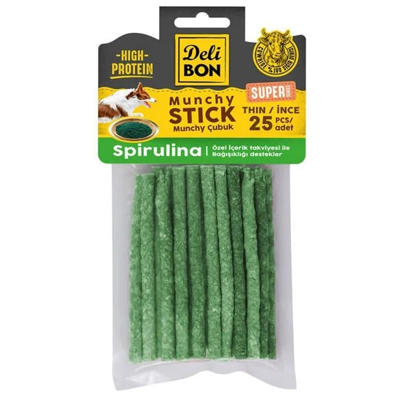 Delibon Deri Munchy Çubuk Spurilina İnce 25 Li - Delibon