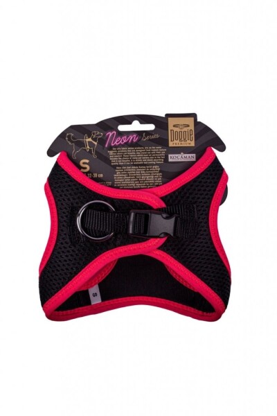 Doggie Neon Göğüs Tasması Pembe S 32-38 Cm - Doggie