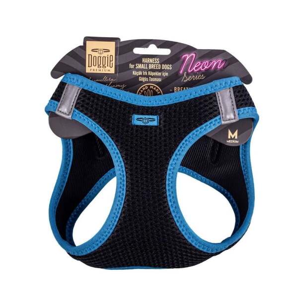 Doggie Neon Göğüs Tasması Sarı M 38-44 Cm - Doggie