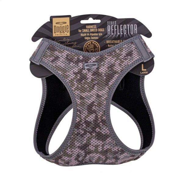 Doggie Reflektör Göğüs Tasması Kamuflaj L-42-48Cm - Doggie