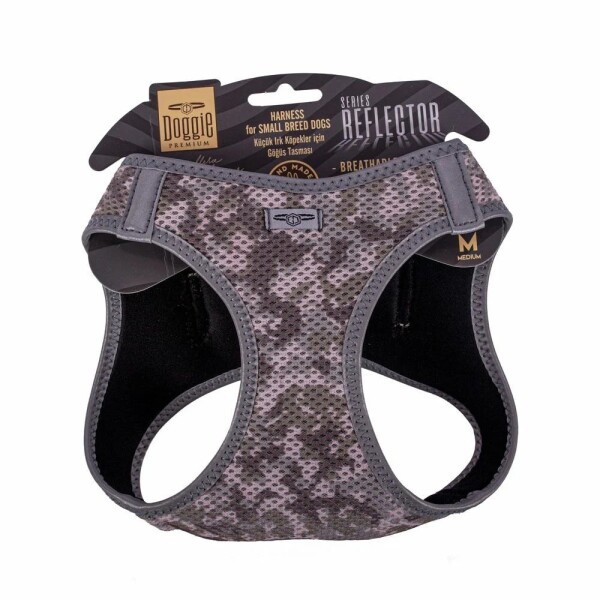 Doggie Reflektör Göğüs Tasması Kamuflaj M-38-44Cm - Doggie