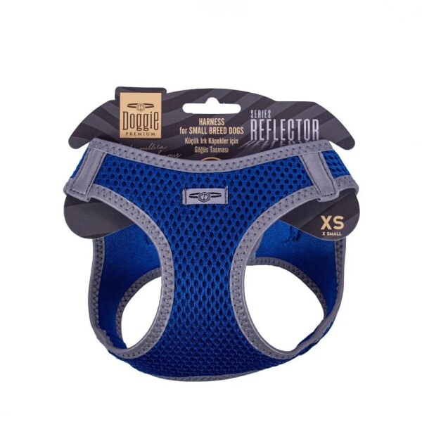 Doggie Reflektör Göğüs Tasması Mavi Xs-30-34Cm - Doggie