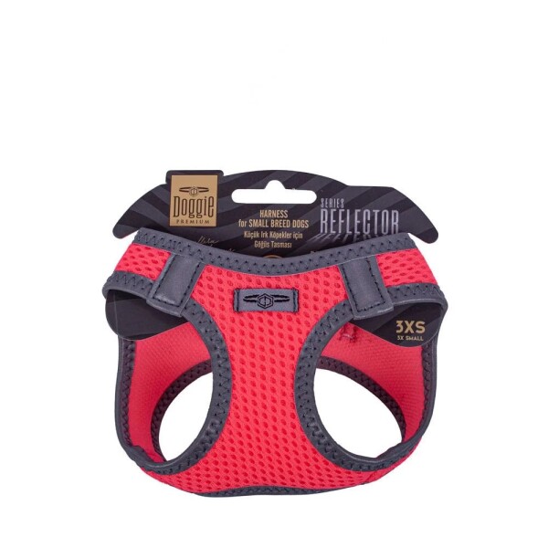 Doggie Reflektör Göğüs Tasması Pembe 3Xs-22-26Cm - Doggie