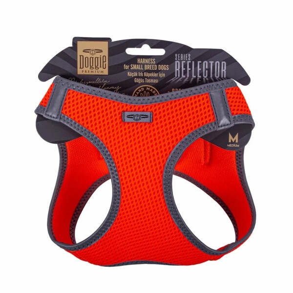 Doggie Reflektör Göğüs Tasması Turuncu M-38-44Cm - Doggie