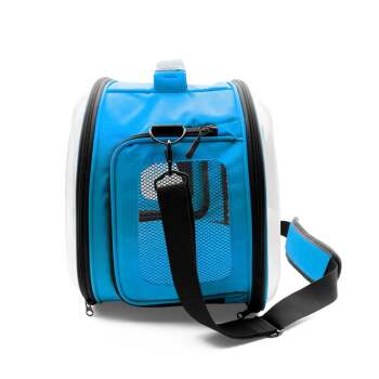 Doggie&Cattie Panaromik Askılı Taşıma Çantası Mavi 30x45x35Cm - 2