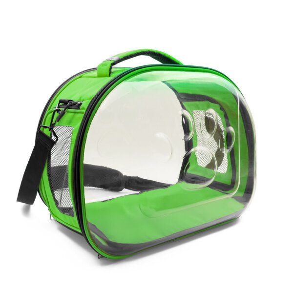 Doggie&Cattie Panaromik Askılı Taşıma Çantası Yeşil 30x45x35Cm - Cattie