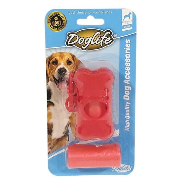 Doglife Dışkı Toplama Poşeti 2'li Kırmızı - Dog Life