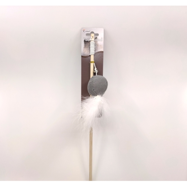 Eastland Catnipli Tüylü Peluş Çıngıraklı Kedi Oltası - Eastland