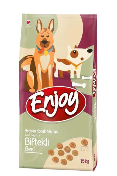 Enjoy Biftekli Yetişkin Köpek Maması 15 Kg - Enjoy