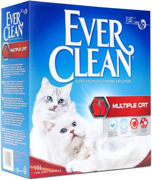 Ever Clean Multiple Topaklanan Kedi Kumu 10 Lt - Ever Clean