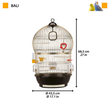 Ferplast Bali Kuş Kafesi Antik Pirinç - 2