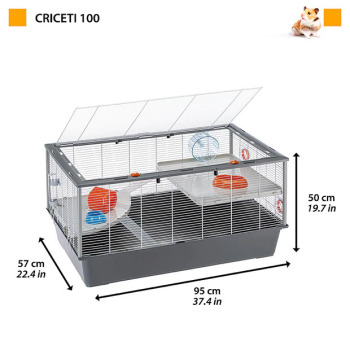 Ferplast Criceti 100 Tavşan ve Guine Pig Kafesi Beyaz - 2