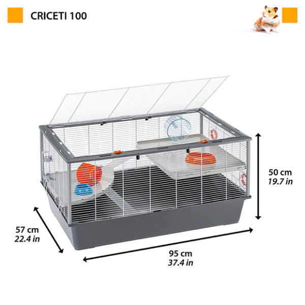 Ferplast Criceti 100 Tavşan ve Guine Pig Kafesi Beyaz - 2