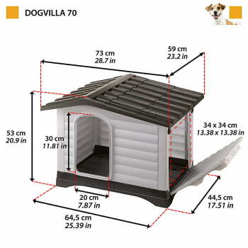 Ferplast Dog Villa 70 Plus Köpek Kulübesi - 2