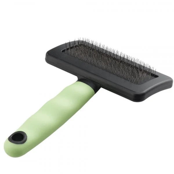 Ferplast Gro 5802 Slicker Plastik Saplı Kedi ve Köpek Tüy Fırçası Medium 16 Cm - 1