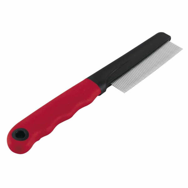 Ferplast Gro 5860 Plastik Saplı Metal Sık Dişli Pire Tarağı 19,5 x 3 CM - 1