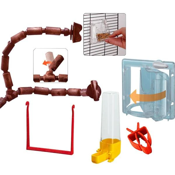 Ferplast Guilietta 5 Kuş Kafesi Siyah - 4