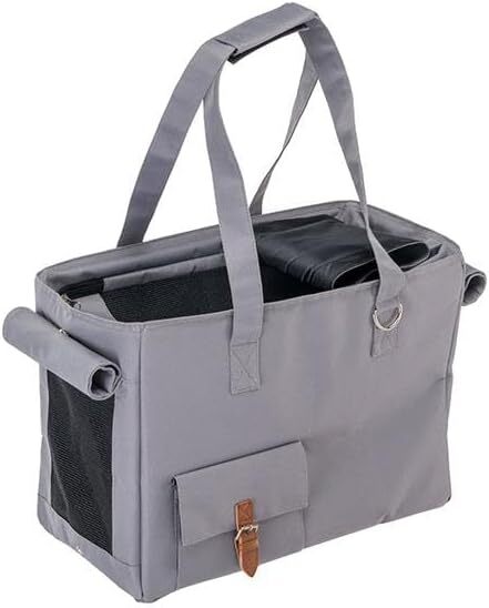 Ferplast Jetset Kumaş Kedi Köpek Taşıma Çantası Gri - Ferplast