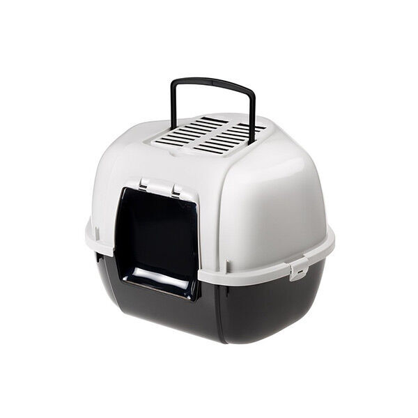 Ferplast Mika Filtreli Kapalı Köşe Kedi Tuvaleti 50x56x40 cm - Ferplast